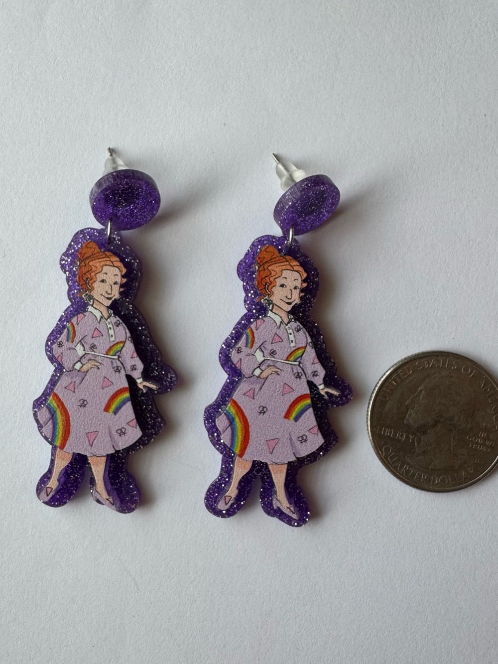 Ms. Frizzle The Magic School Bus Earrings
